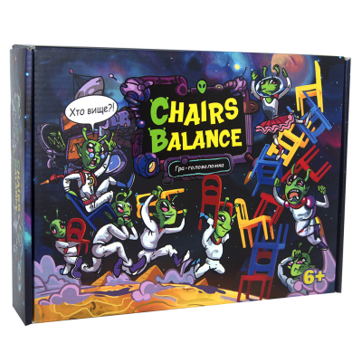 Гра настільна "Chairs Balance" (укр) 30408, ТМ "Strateg"