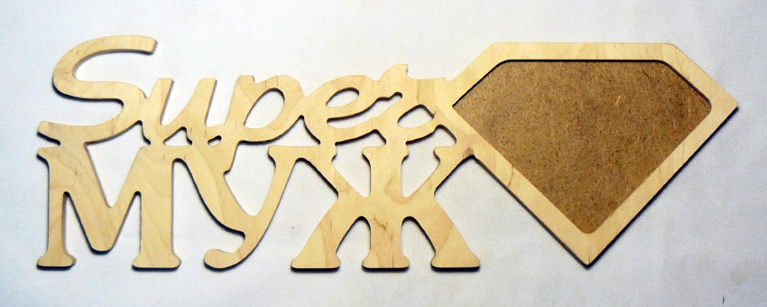 Заготовка деревянная Фоторамка "СуперМУЖ", 0544