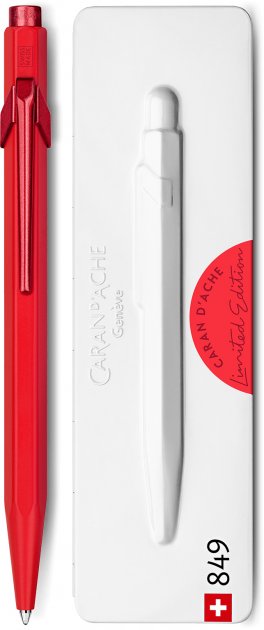 Ручка Caran d`Ache 849 Claim Your Style монохром Червона + box, 849.564