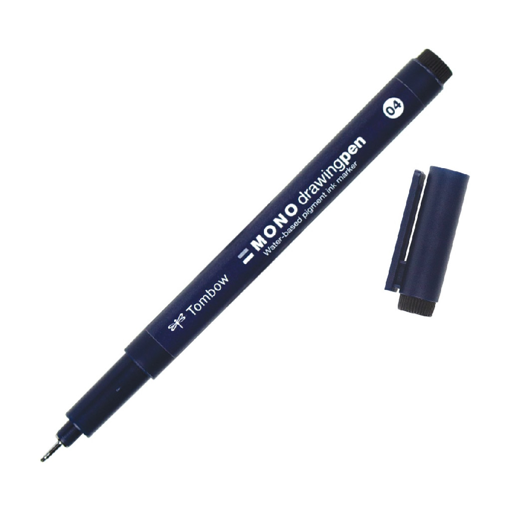 Лінер Fineliner Mono drawingpen 0,46 мм, чорний, WS-EFL05 Tombow