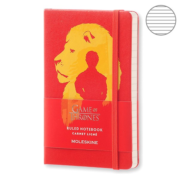 Записник Червоний кишеньк. лінійка, Moleskine Game of Thrones, LEGTMM710F