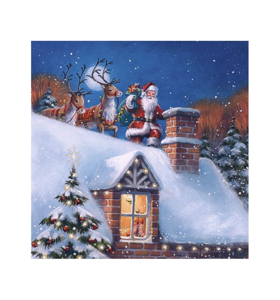 Декупажні серветки "Santa 1", 33*33 см, ti-flair
