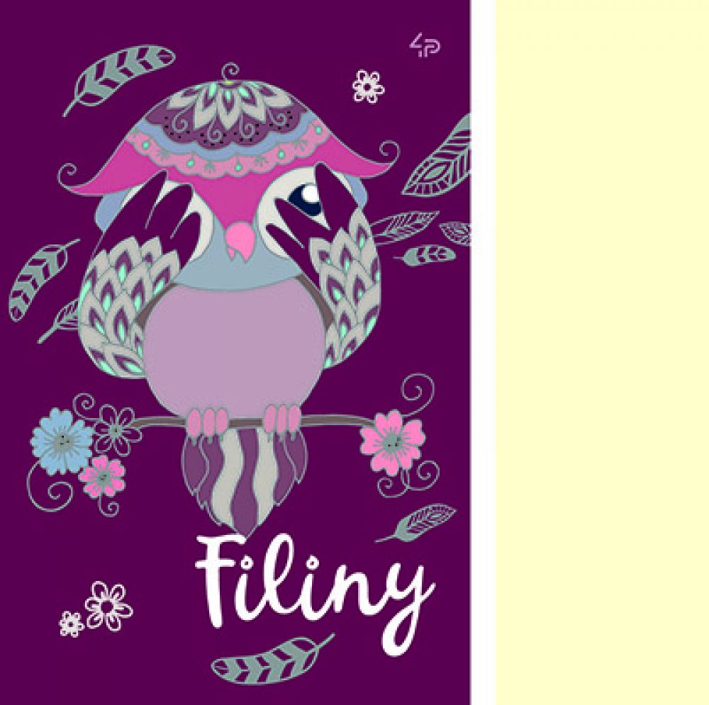 Блокнот A5 "Filiny" burgundy, 903672 TM Profiplan 