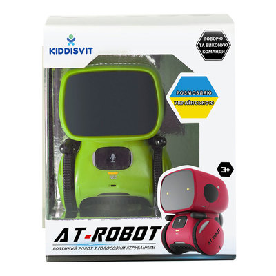 Інтерактивний робот з голосовим керуванням – AT-ROBOT, зелений, AT001-02-UKR