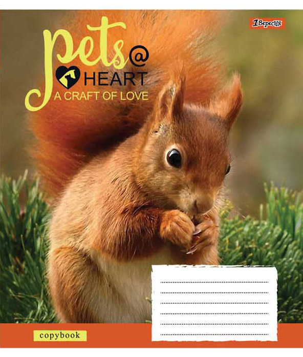 Зошит 12 кос. 1В Pets heart -18, 761834 (5474)