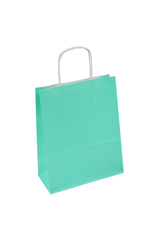 Крафт пакет з ручкою "Ecobag" 180*80*225, 90 г, м`ятний, Т1100002205