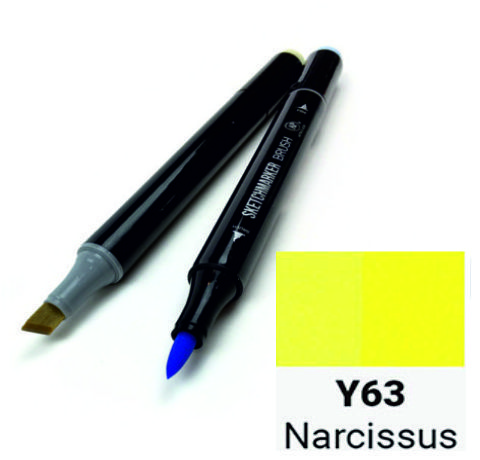Маркер двухсторонний SKETCHMARKER Brush Нарцисс, SMB-Y63 3