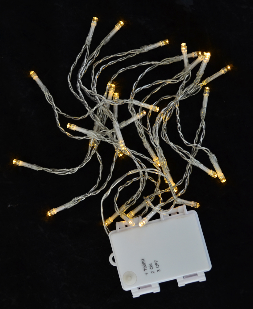 Гірлянда вулична LED-нить 30 ламп, молочно-біла 3,10 м, 1 реж. миг., 801134