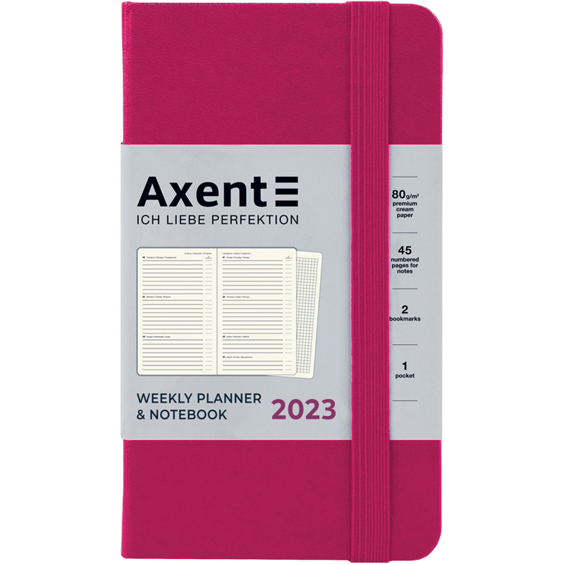 Еженедельник 2023, Pocket Strong, 90*150, малиновый, 8508-23-50-A