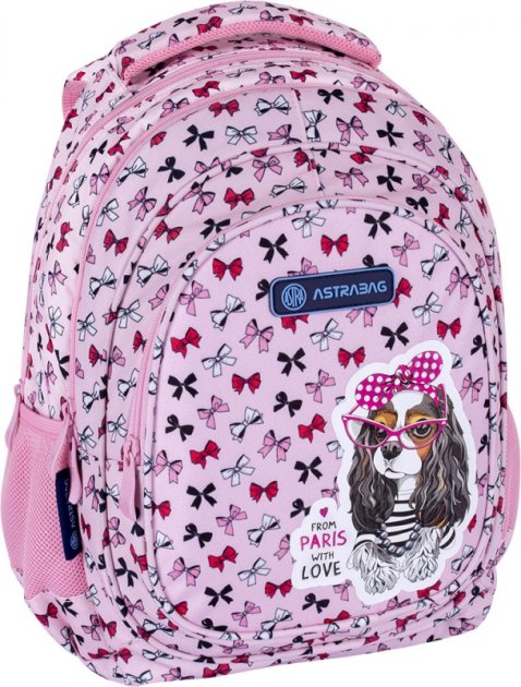 Рюкзак шкільний AB330 3 від. "Sweet Dog With Bows", Astrabag, 502021562