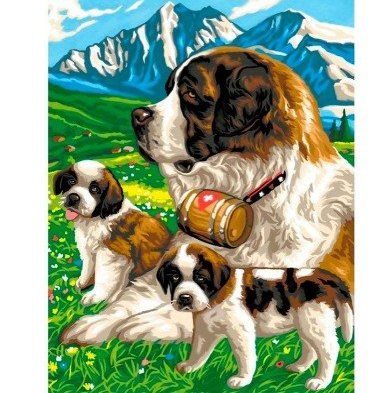Набір для творчості Sequin Art Painting by numbers Junior Сенбернар, SA1109