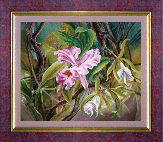 Схема для вышивания бисером СБ-124 32*27 см на авторской канве ТМ "Чарівна мить"