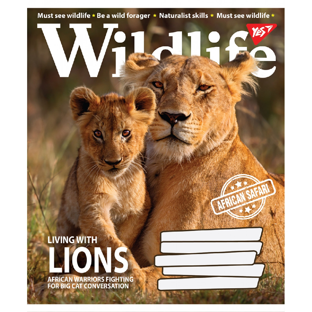 Тетрадь 36 кл. YES Wild life, 765953