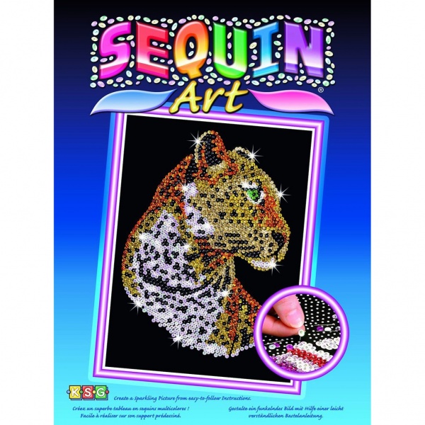 Набір для творчості Sequin Art blue Леопард, SA1208