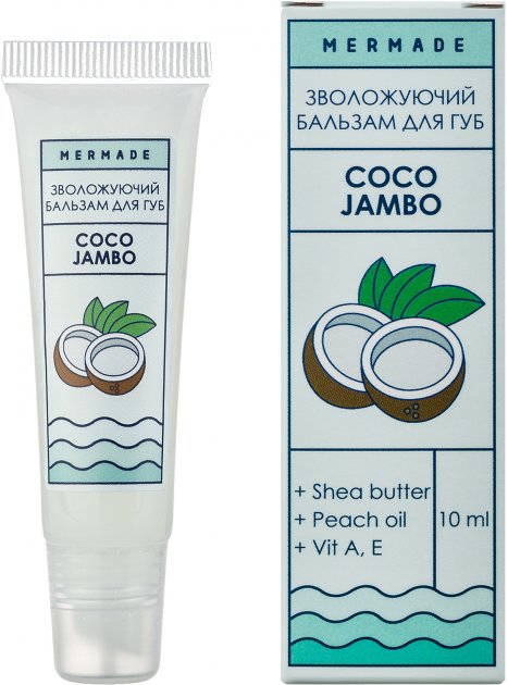 Бальзам для губ зволожуючий "Coco Jambo" 10 мл, MRL0003, Mermade