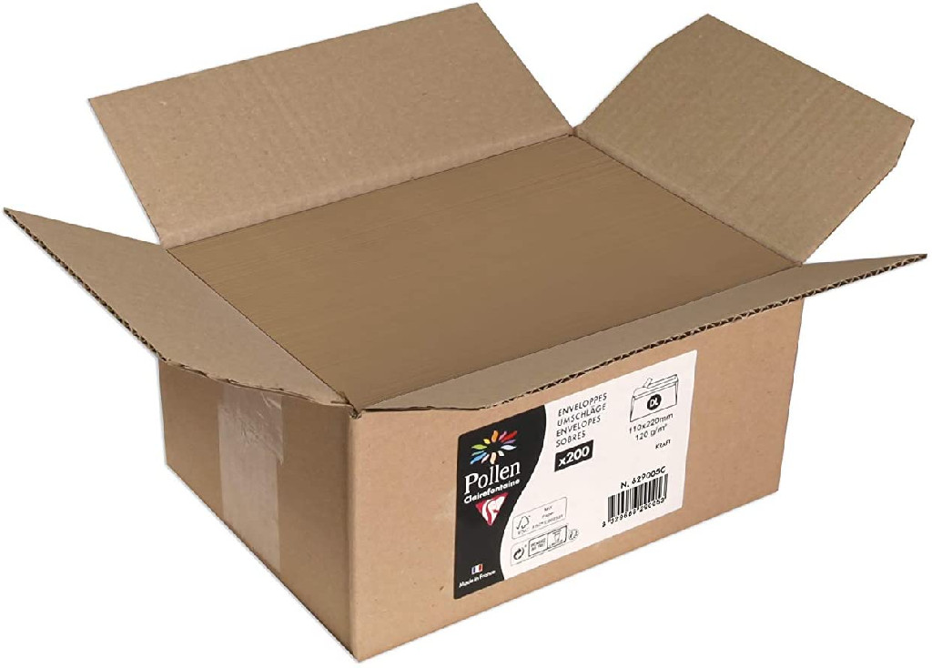 Конверт декоративный Pollen Kraft DL (110*220 мм)/120 г, 629005C