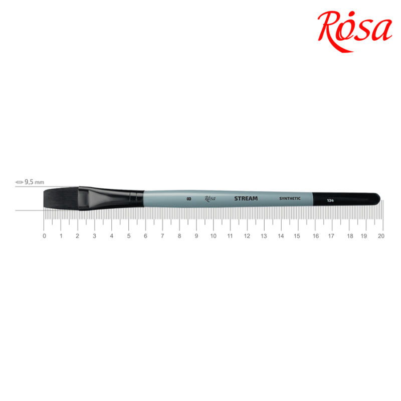 Синтетика плоская STREAM 134 №8, к.р. кисть ROSA