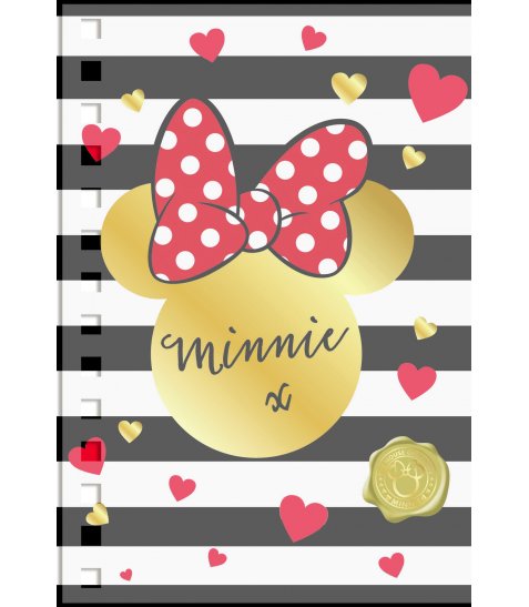 Зошит В6/144 кл. YES пл. обкл. Minnie mouse gold, 681495