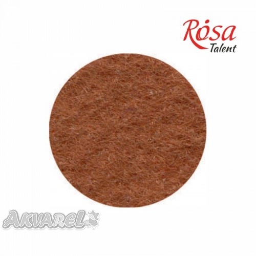 Фетр листовой (полиэстер) 29,7*42 см, Коричневый светлый, ROSA Talent