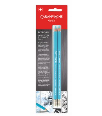 Олівець Caran d`Ache Sketcher Non-photo блакитний, 2 шт, 903.302