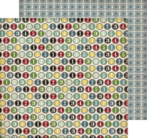 Бумага 30*30 NUMBER CIRCLES TST57009