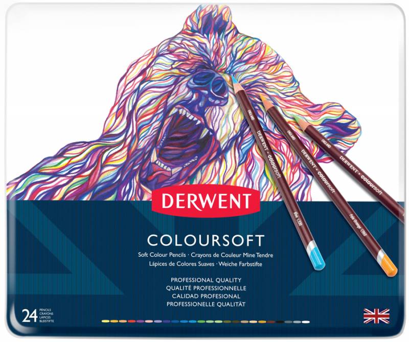 Набор карандашей цветных "Coloursoft" 24 цвет. метал. коробка, D-0701027