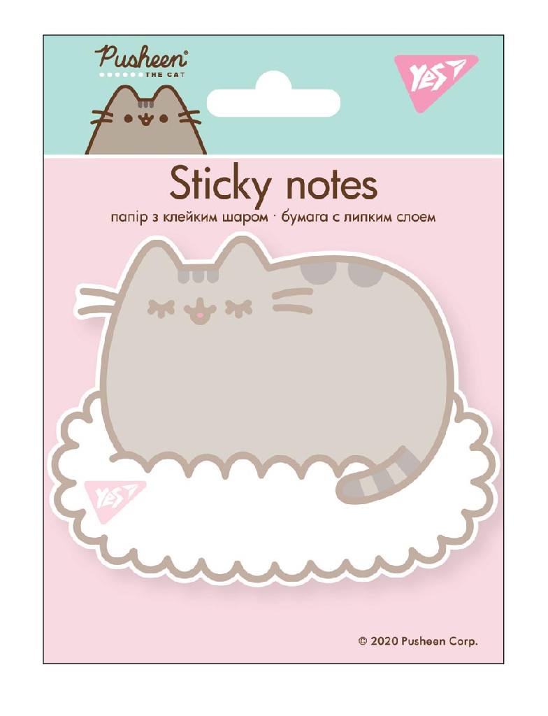 Папір з липким шаром "Pusheen Lazy Cat" 40 арк.,170275 Yes