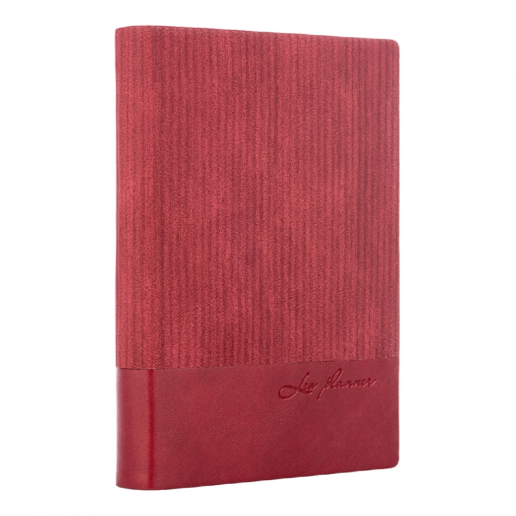 Щоденник недатований А5 "Velvet", м`який, 352 ст., бордо, 252031