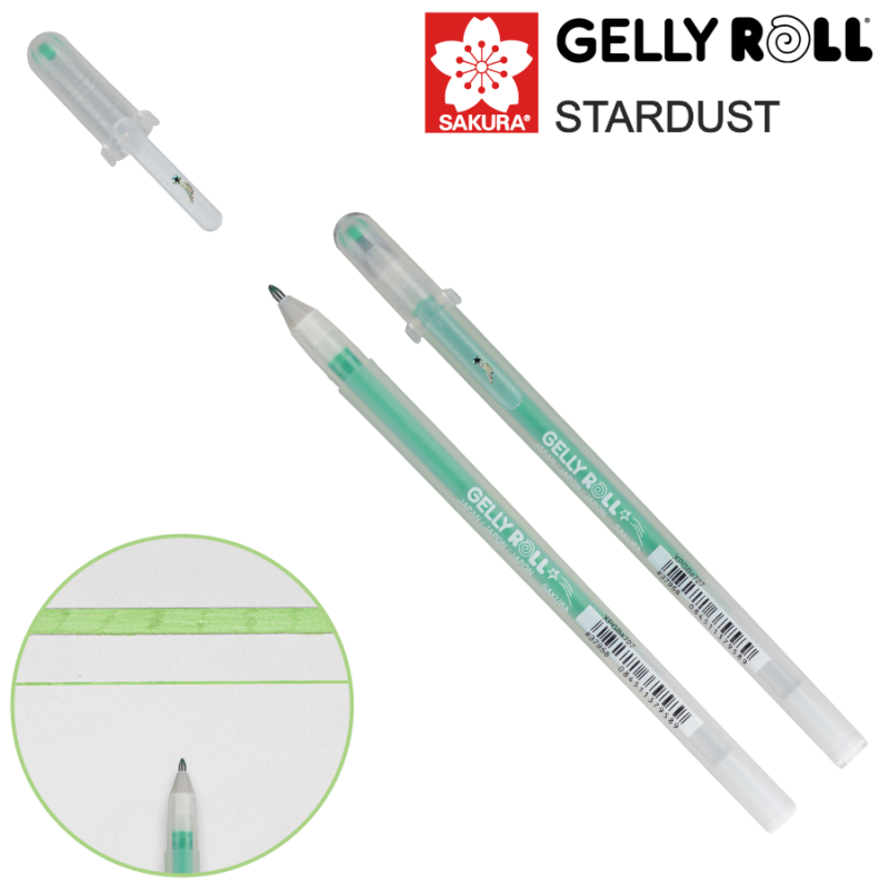 Ручка гелевая Stardust Gelly Roll, Лайм, Sakura