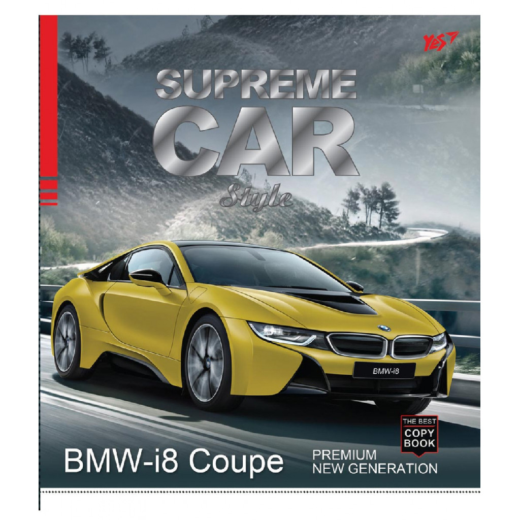 Зошит 12 лін. YES "Supreme cars", 763192