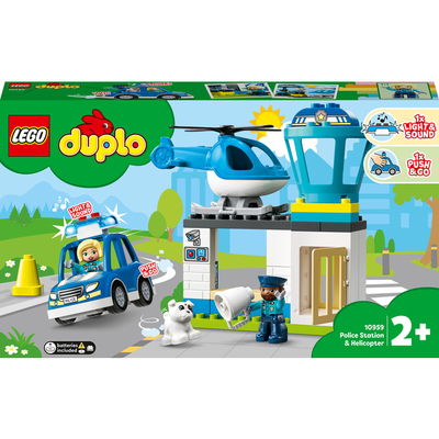 Конструктор Lego Duplo "Полицейский участок и вертолёт", 10959