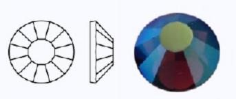 Стразы фольгированные 20050 AB/497-11-612/AMETHYST- ss12 (3,0-3,2 мм, 36 шт) M. C. Rose VIVA12