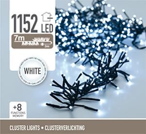 Гирлянда пучковая из LED-ламп, 1152 шт., белый свет, чёрный провод (от сети), AX8502040