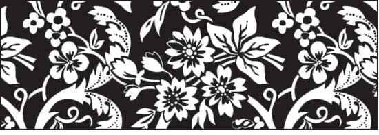 Картон дизайнерский цветной "Чорно-белый" 220г 21*30 см Арабески UR 60364601R