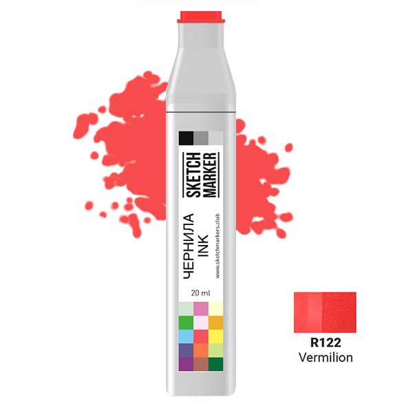 Чернила для заправки маркера SKETCHMARKER, 20 мл, Вермилион, SI-R122