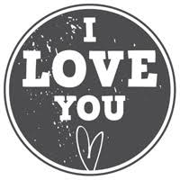 Штамп деревянный d=3,5 см "I Love You", WE4004 ТМ "Woodies"