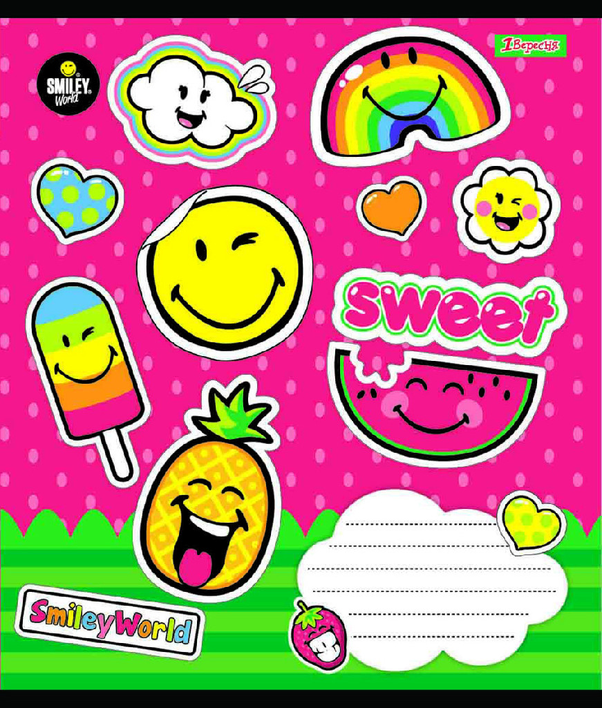 Зошит 24 лін. 1В Smile Sweet -18, 761929 (8741)
