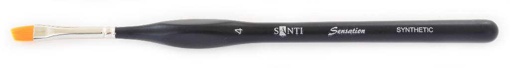 Пензель худож. синтетика "Santi Sensation", кутовий, №4, 310747
