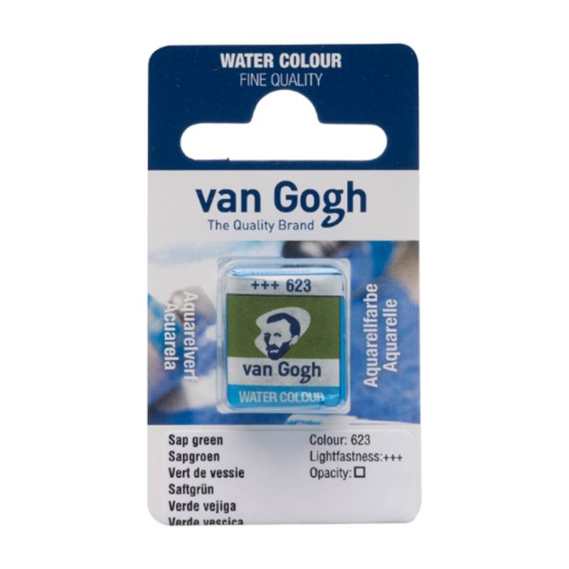 Фарба акварельна Van Gogh 623 Соковитий зелений, кювета, Royal Talens