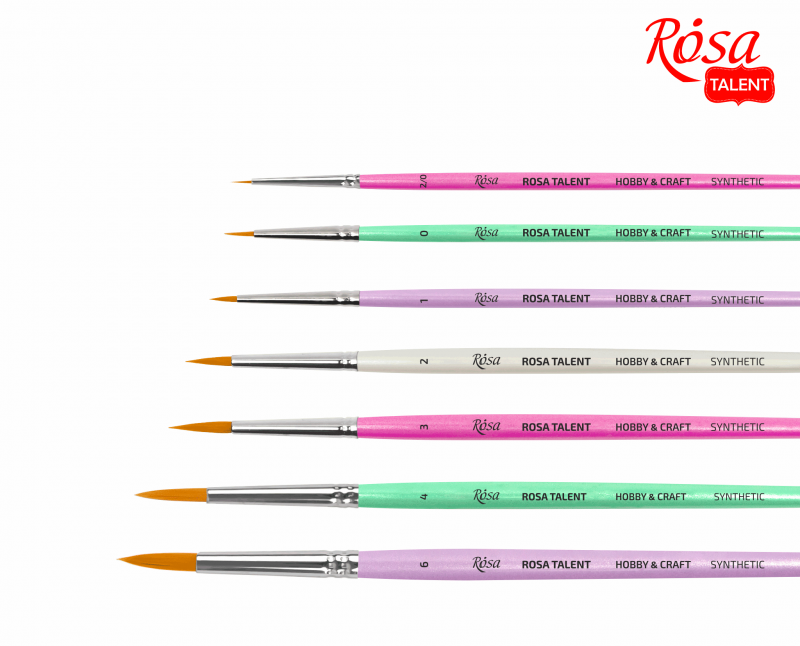 Синтетика круглая для Декора, HOBBY & CRAFT, 00, к.р. Rosa Talent 1