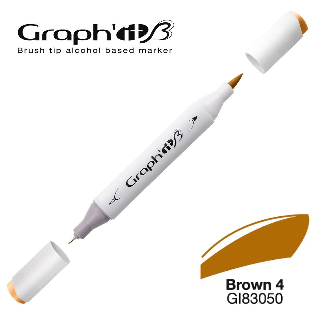 Маркер двосторонній Brushmarker, Коричневий 4 (3050), GI83050 Graph`it