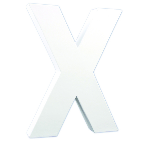 Заготовка из папье-маше Буква "X" 3*16,5*20,5 см, AC723C ТМ "Clairefontaine"