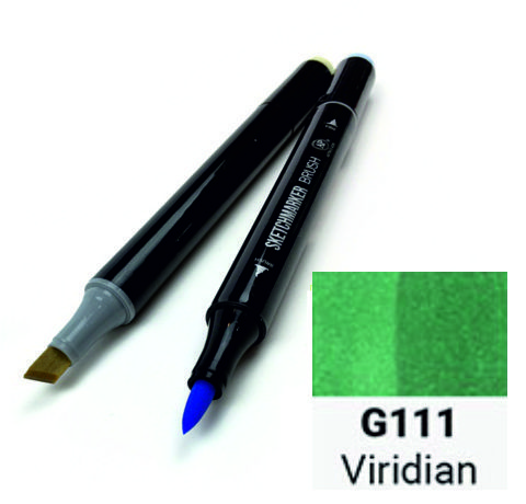 Маркер двосторонній SKETCHMARKER Brush Блакитно-зелений, SMB-G111 3