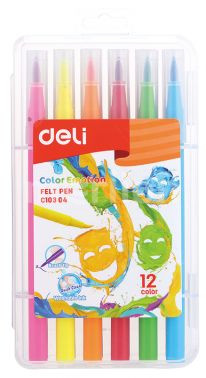 Фломастери Deli EC10304 Color Emotion 12 кол. (70623) 