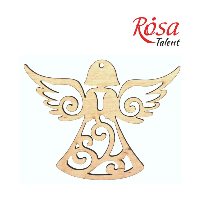 Заготівля Ангел, фанера, 12,5*10 см, 1шт, Rosa Talent (4)