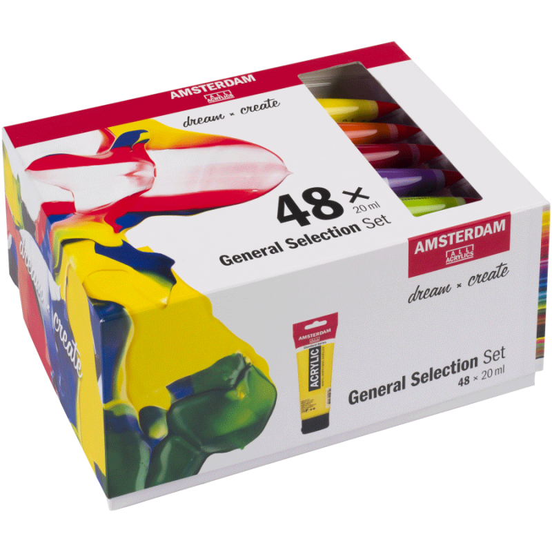 Набір акрилових фарб Amsterdam General Selection, 48*20 мл, Royal Talens