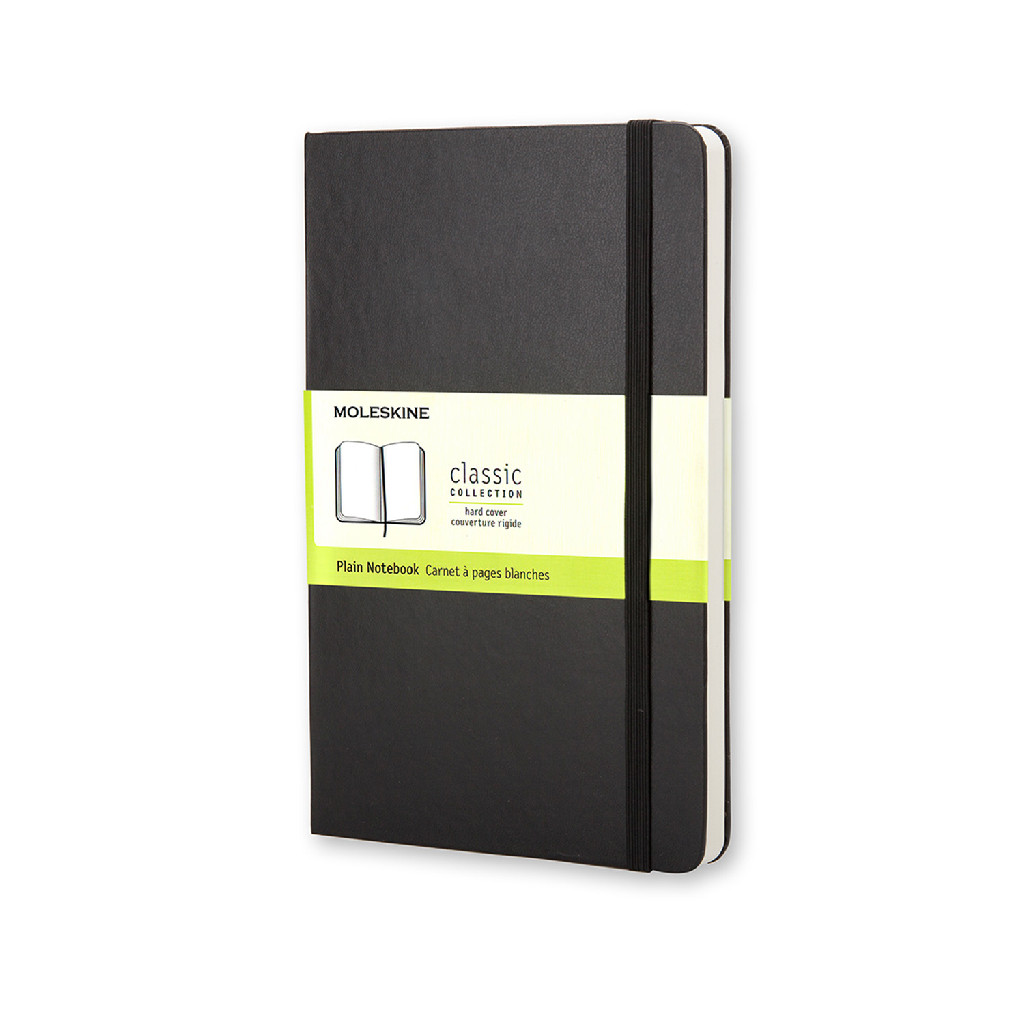 Записник Чорний середній нелінований, Moleskine  Classic, QP062F