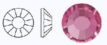 Стрази фольговані 70350/497-11-612/FUCHSIA - ss6 (1,9-2,1 мм, 40 шт.) M.C.Rose VIVA12