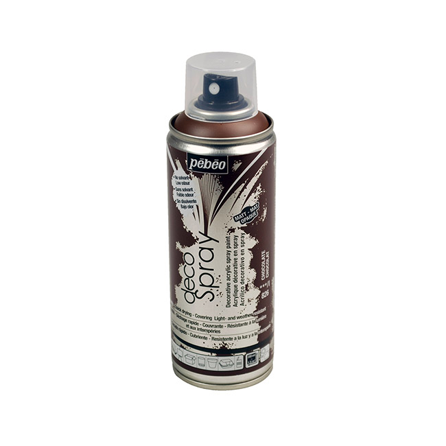 Краска-спрей акриловая DecoSpray 200 мл, шоколадный, 826 ТМ "Pebeo"