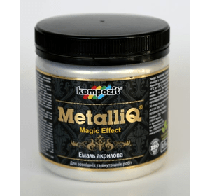 Краска акриловая эмаль Metalliq Kompozit жемчужина 0,5 кг